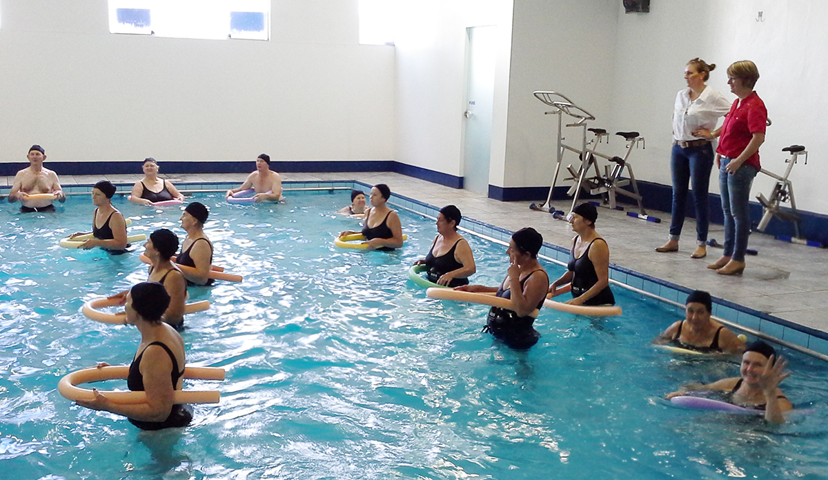 INICIAM AS AULAS DE HIDROGINÁSTICA PARA IDOSOS